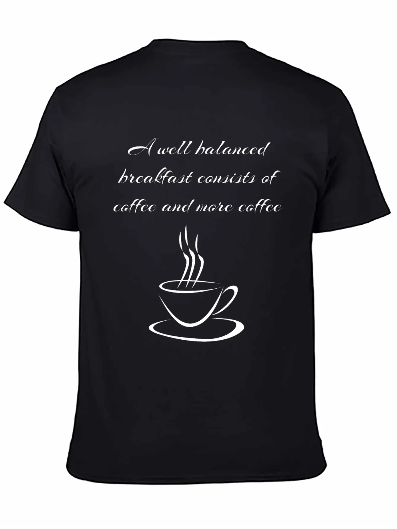 Well Balanced Coffee Breakfast Caffeine Lover Gift Lightweight Cotton T-Shirt – Daily Comfort Graphic Shirt