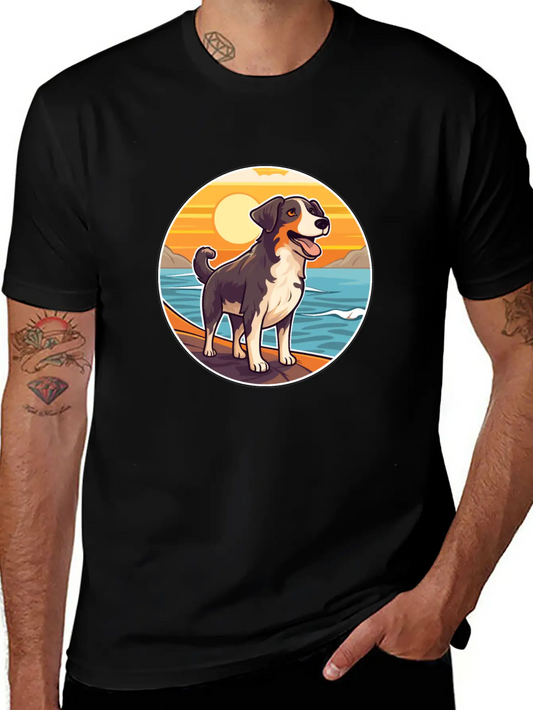 Welsh SheepDog Dog Breed Cartoon Kawaii Clipart Classic Fit Graphic Tee For Daily Comfort – Unisex Cotton Shirt