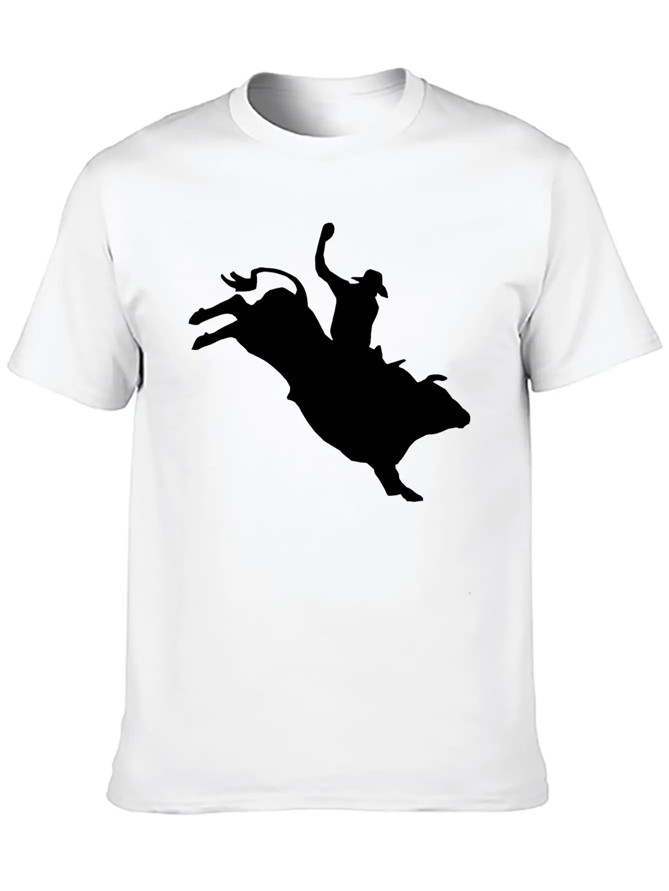 Western Rodeo - Bullrider Lightweight Cotton T-Shirt – Daily Comfort Graphic Shirt