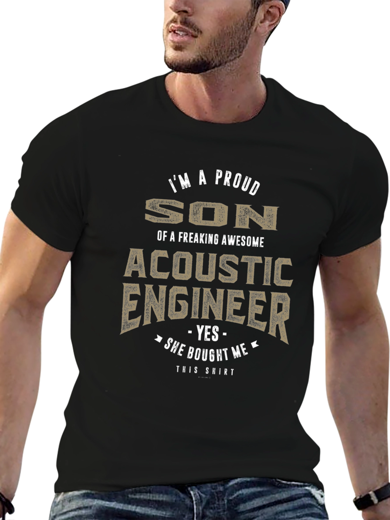 Proud Son of Acoustic Engineer Novelty T-Shirt