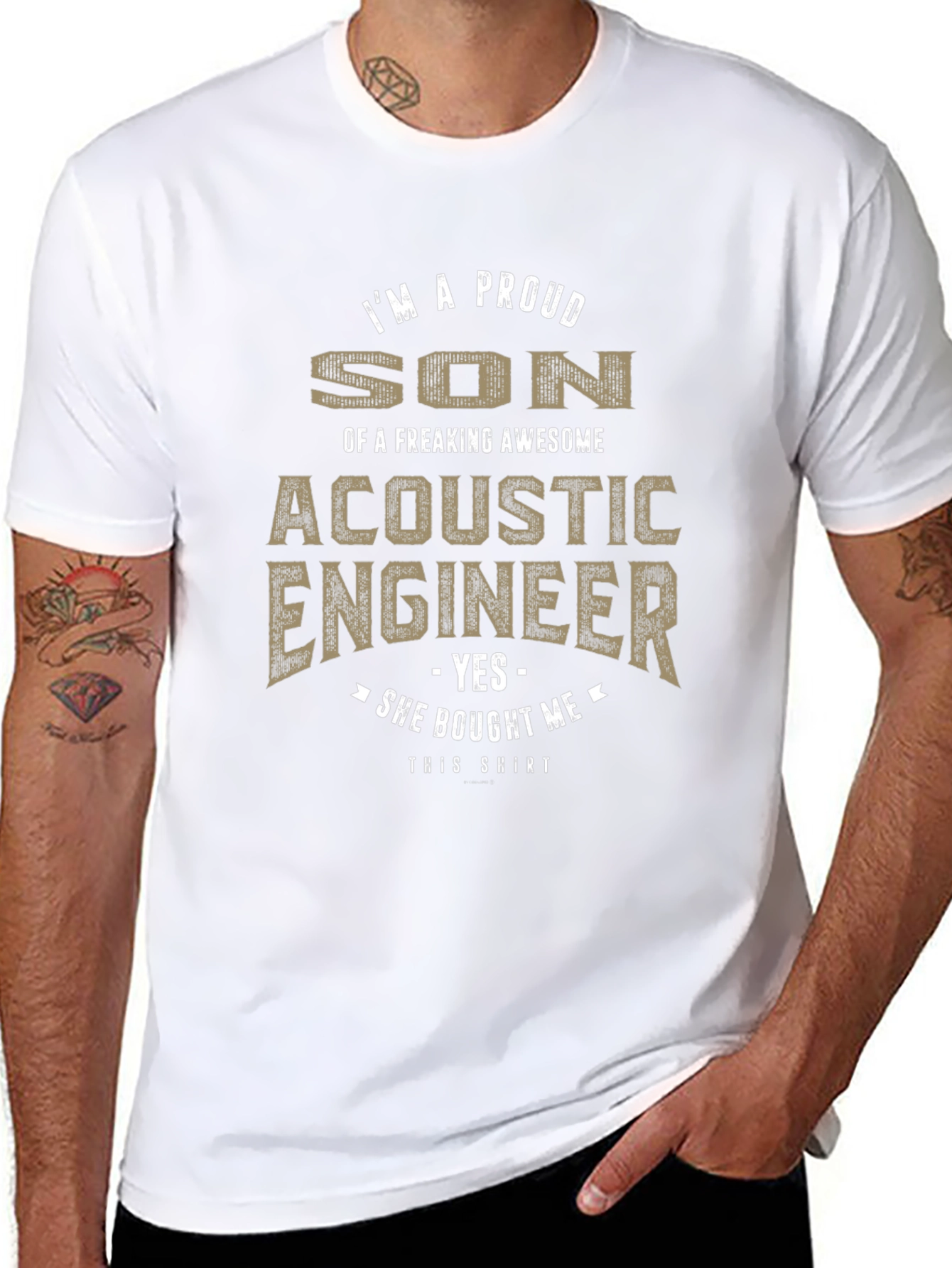 Proud Son of Acoustic Engineer Novelty T-Shirt