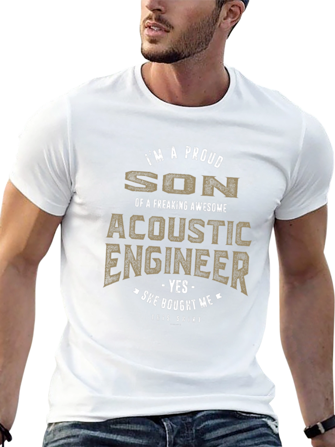 Proud Son of Acoustic Engineer Novelty T-Shirt