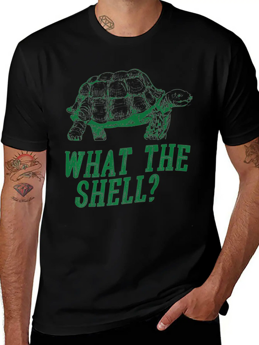 What The Shell Turtley Tortoise Turtle Funny Essential Cotton Tee For Daily Outfits – Unisex Style