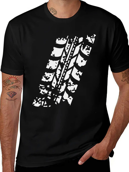 Wheel Track Lightweight Cotton T-Shirt – Daily Comfort Graphic Shirt