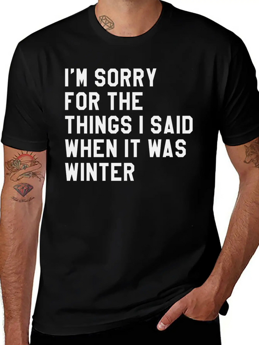 When It Was Winter Lightweight Cotton T-Shirt – Daily Comfort Graphic Shirt