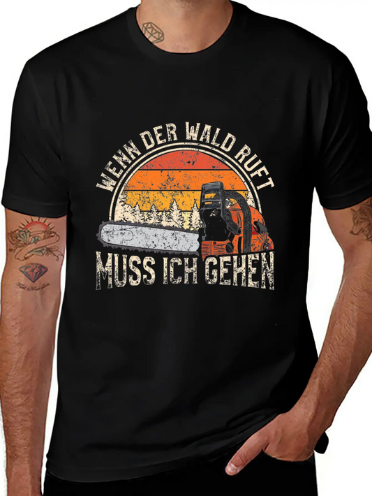 When The Forest Calls I Must Go Forest Ranger Essential Cotton Tee For Daily Outfits – Unisex Style