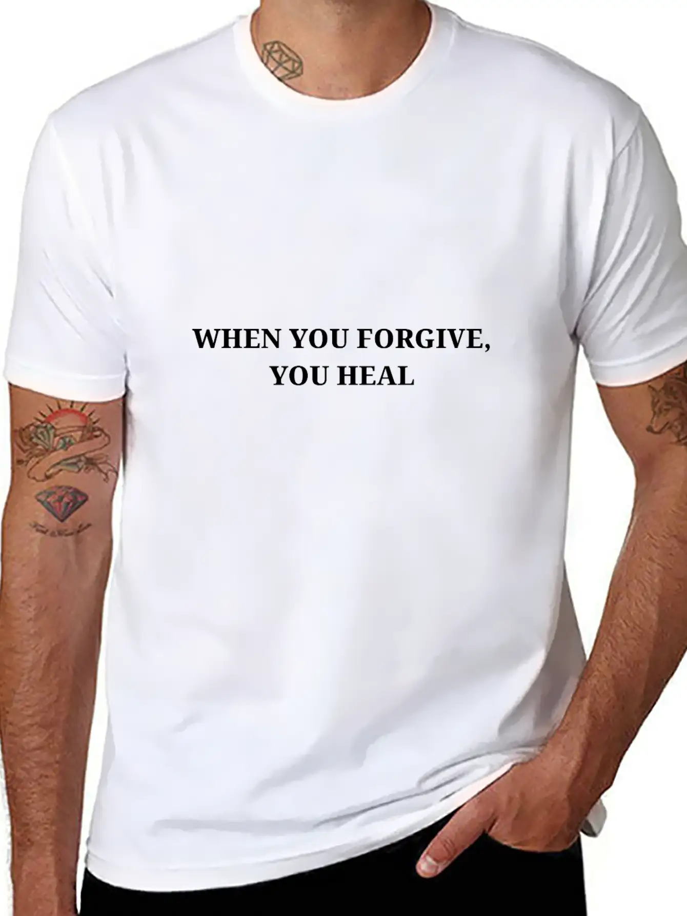 When You Forgive, You Heal Essential Cotton Tee For Daily Outfits – Unisex Style