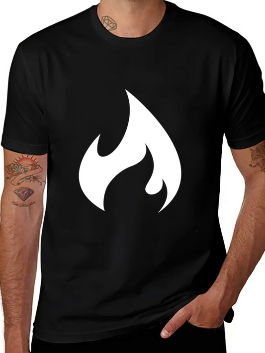 White Flame Stylish Everyday T-Shirt – Unisex Basic Cotton Tee