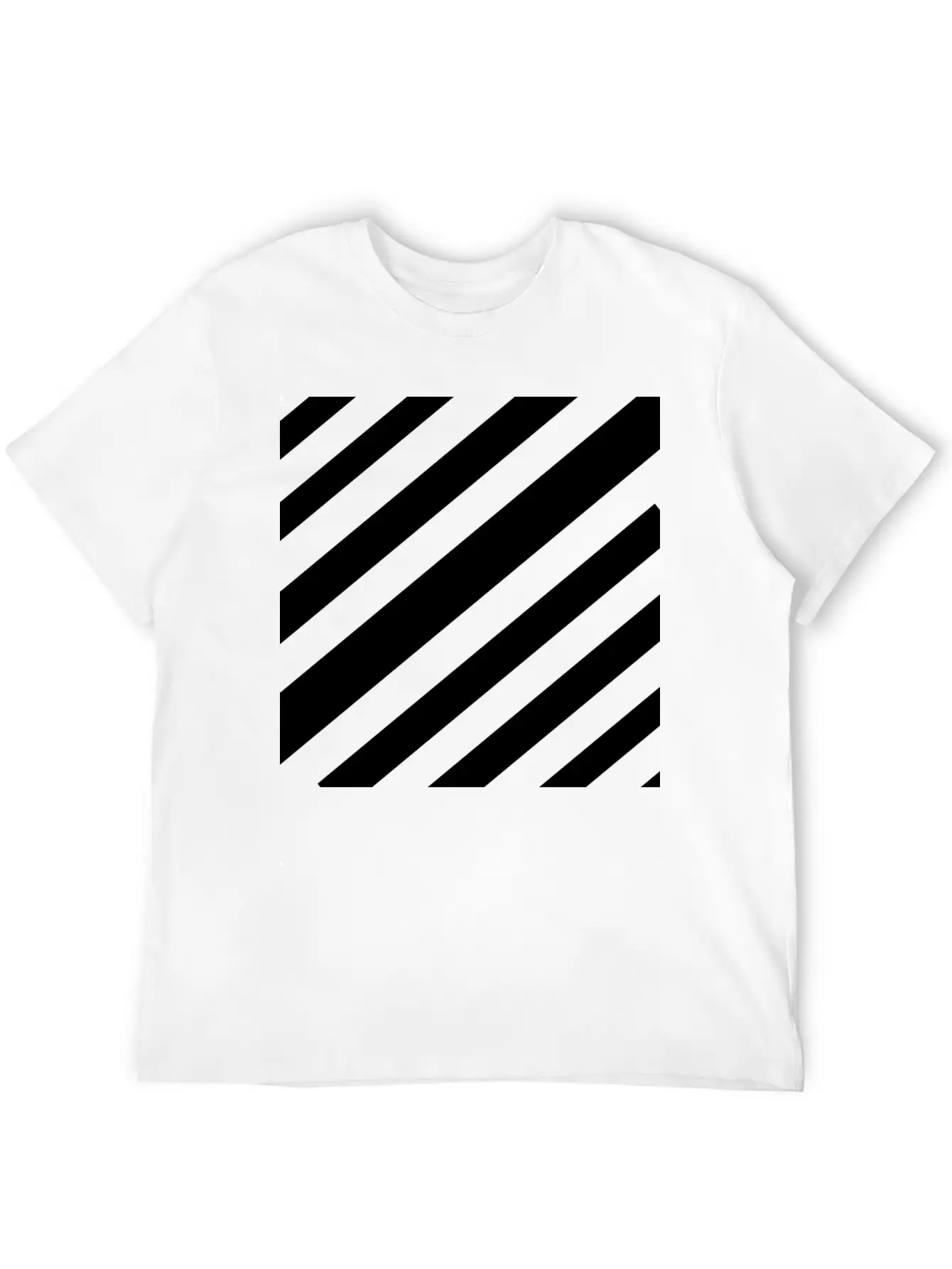 White Lines Design Unisex Casual T-Shirt – Clean Design For Daily Comfort