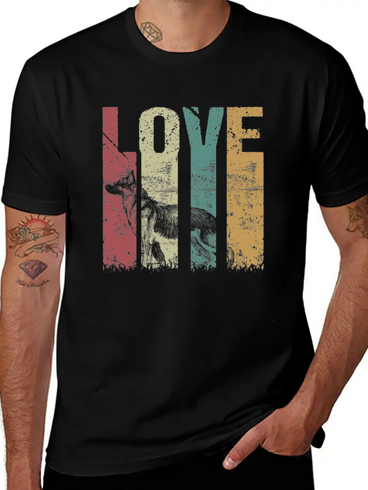 White Swiss Shepherd Love Vintage Modern Fit Casual T-Shirt ��� Clean And Versatile Design