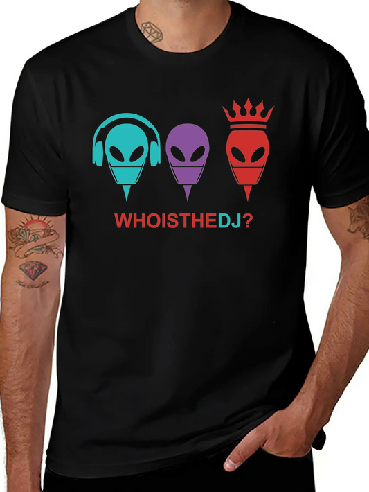 Who Is The DJ Modern Fit Casual T-Shirt ��� Clean And Versatile Design