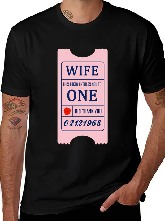 Wife Token Comfortable Minimalist Graphic Tee – Summer Style Essential