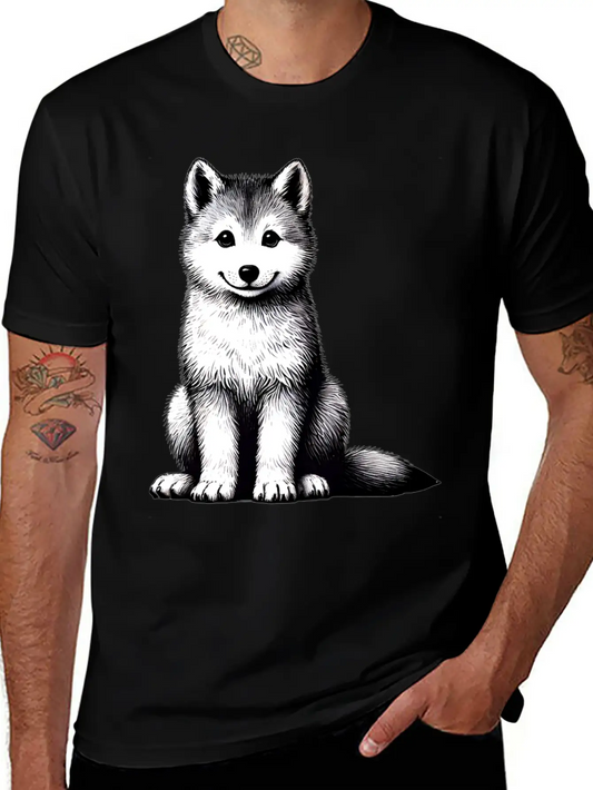 Wild Spirit - Majestic Wolf Companion TSQ Relaxed Everyday Tee – Lightweight And Durable Cotton
