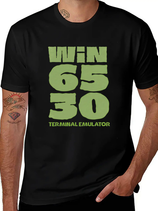 Win6530 Terminal Emulator Classic Fit Graphic Tee For Daily Comfort – Unisex Cotton Shirt