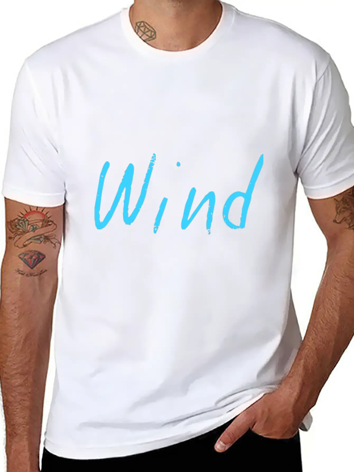 Wind Lightweight Cotton T-Shirt – Daily Comfort Graphic Shirt