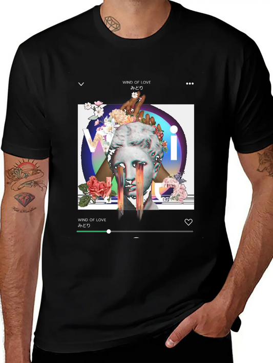 Wind Of Love Collage Art Soft Cotton Short Sleeve Tee – Unisex Wardrobe Staple