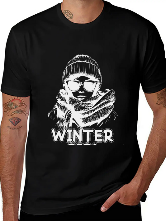 Winter Girl Modern Fit Casual T-Shirt ��� Clean And Versatile Design