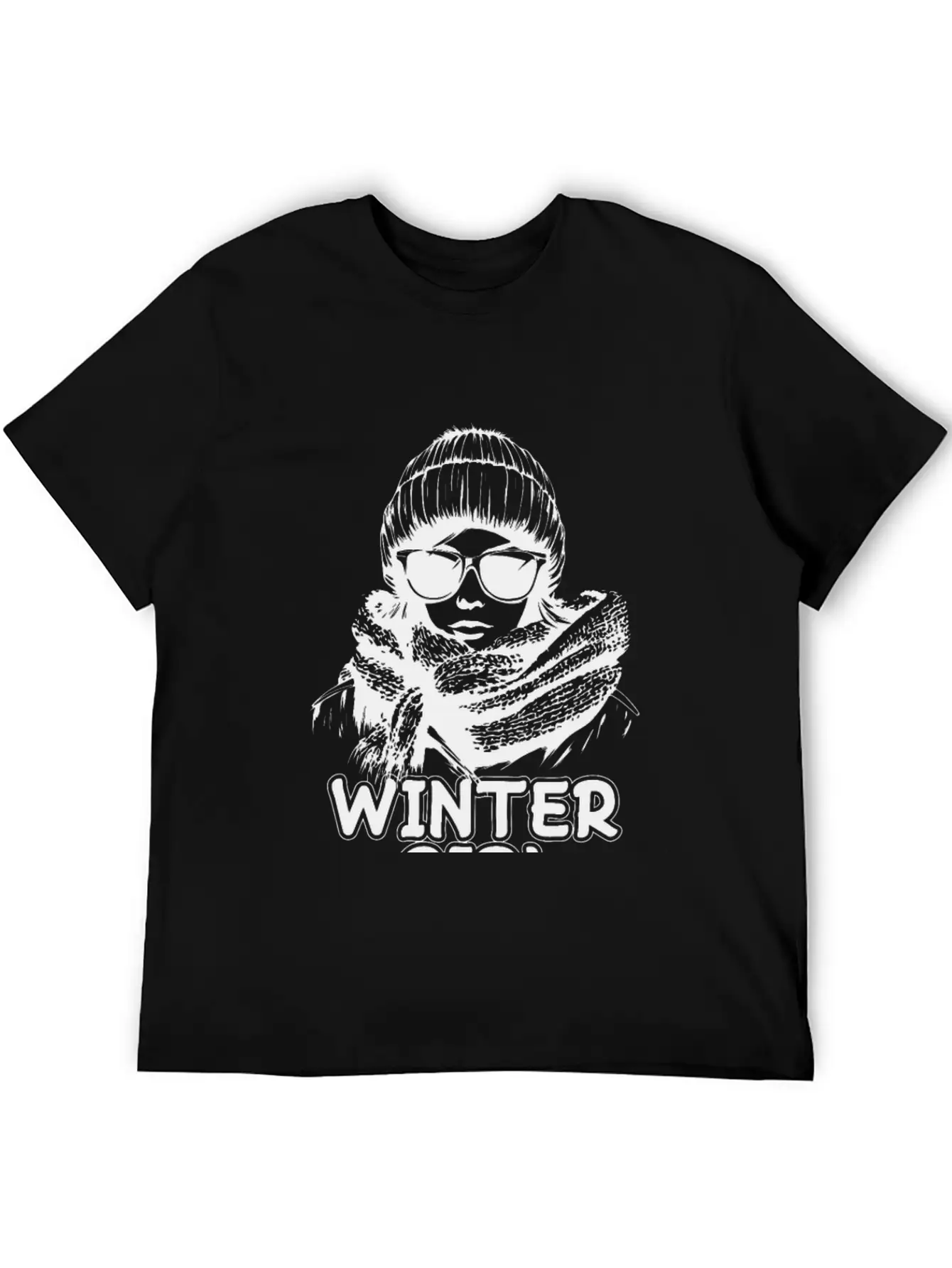Winter Girl Modern Fit Casual T-Shirt ��� Clean And Versatile Design