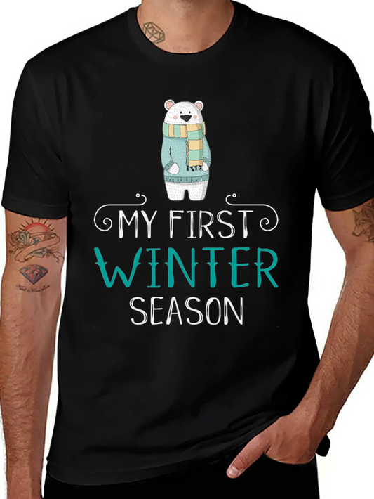 Winter Unisex Casual T-Shirt – Clean Design For Daily Comfort