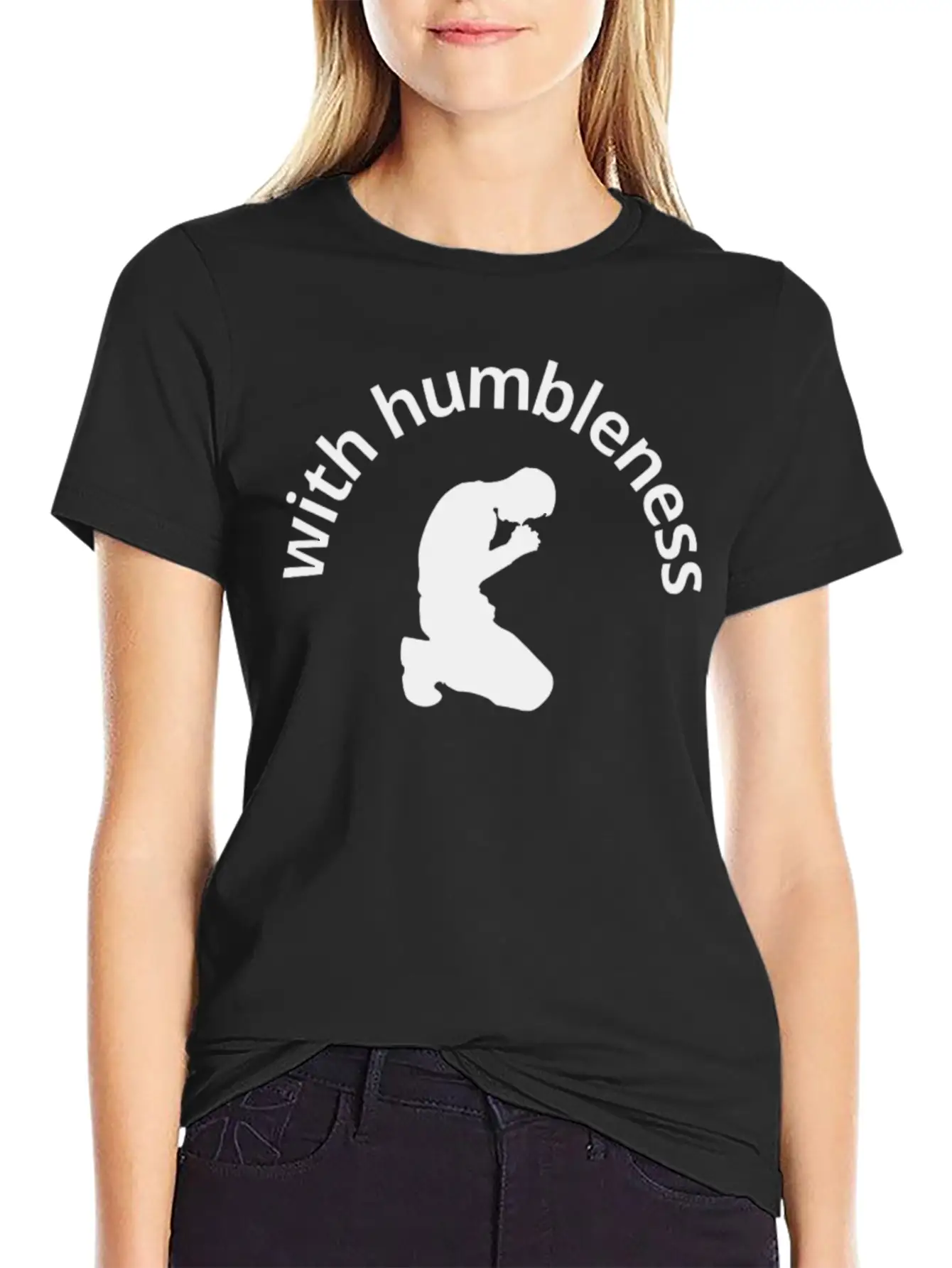 With Humbleness Soft Cotton Short Sleeve Tee – Unisex Wardrobe Staple