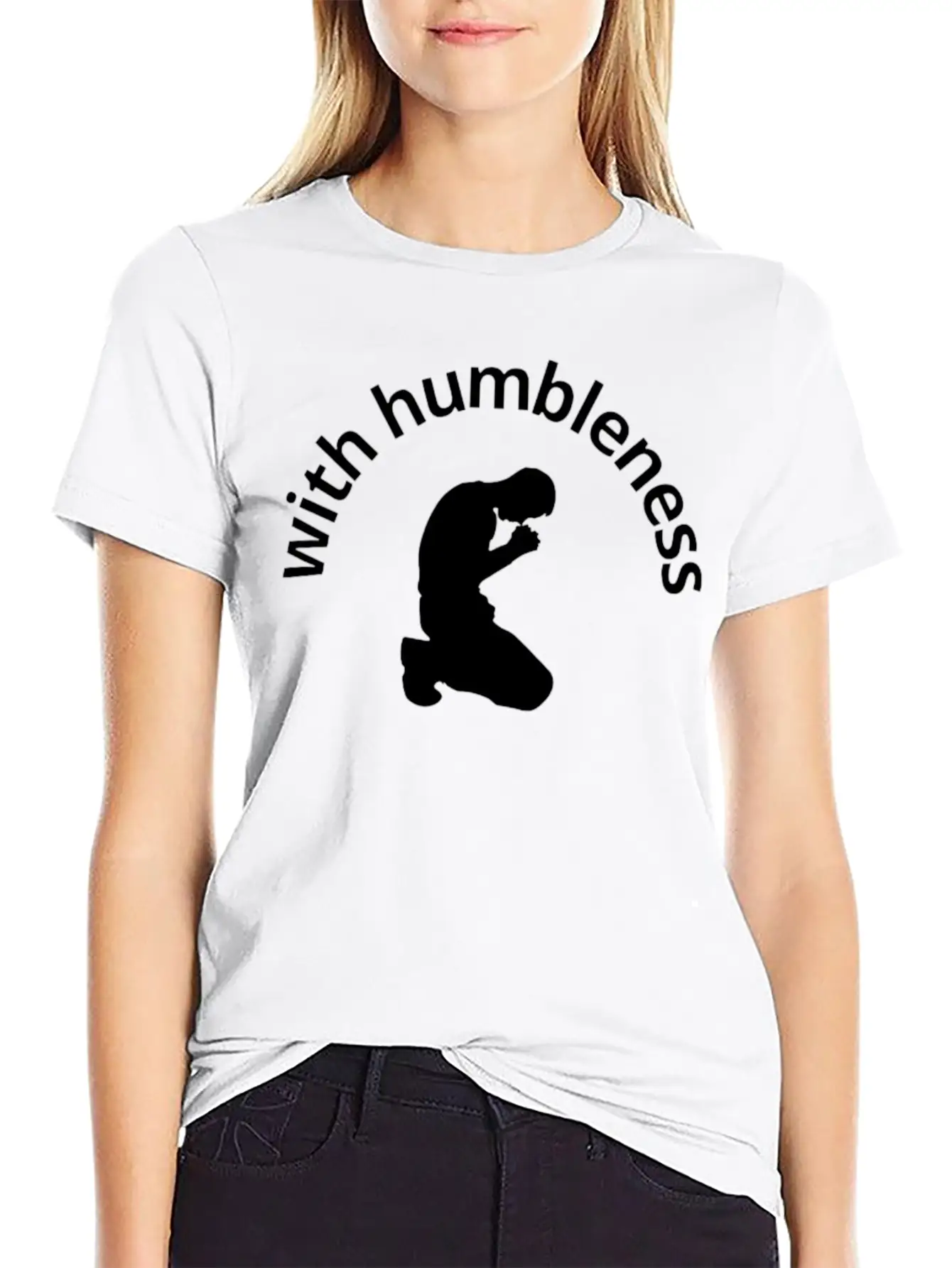 With Humbleness Soft Cotton Short Sleeve Tee – Unisex Wardrobe Staple