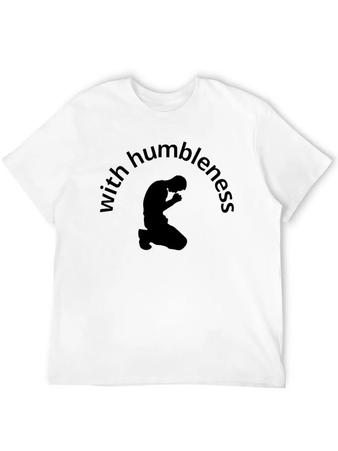 With Humbleness Soft Cotton Short Sleeve Tee – Unisex Wardrobe Staple