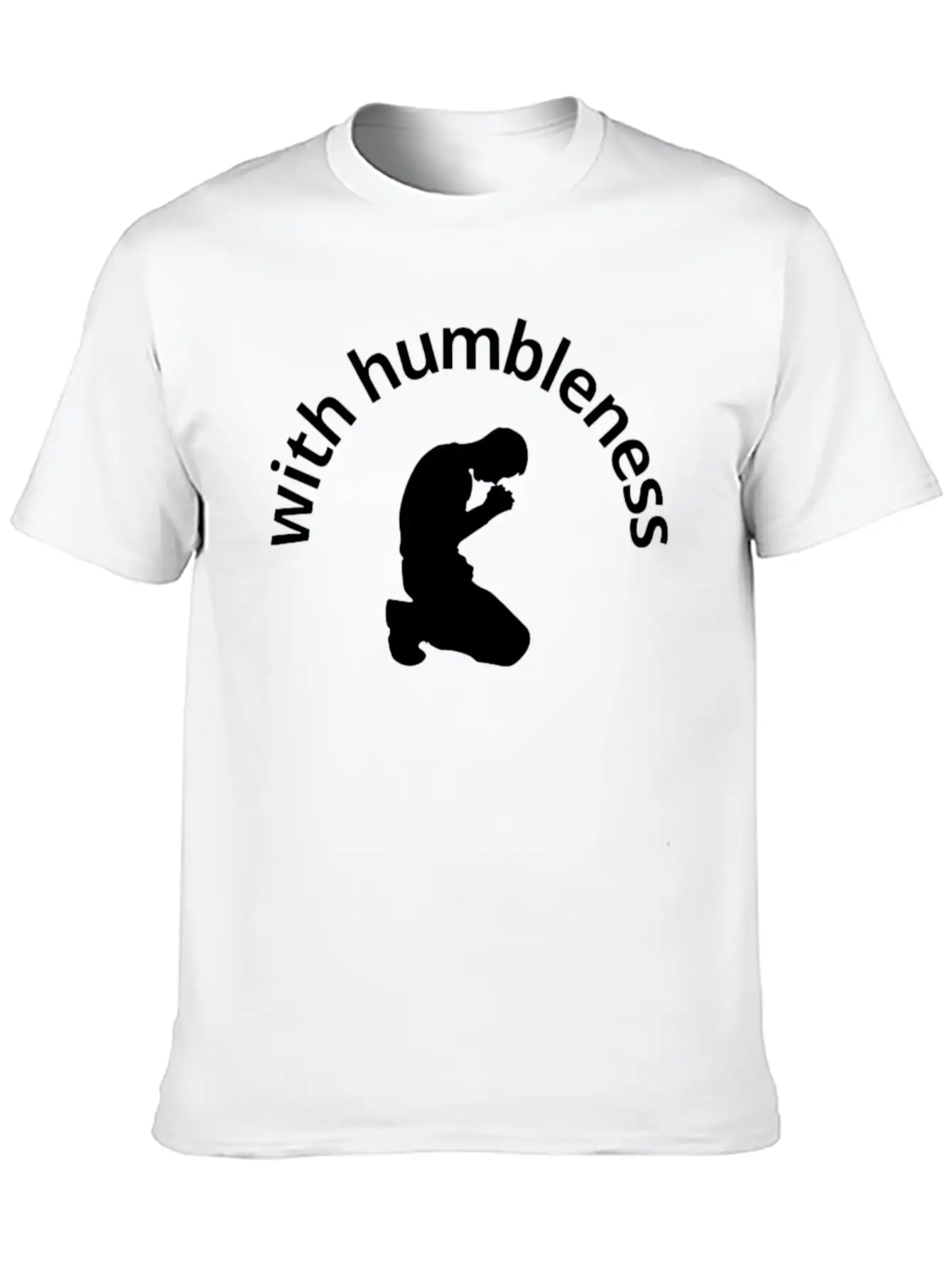 With Humbleness Soft Cotton Short Sleeve Tee – Unisex Wardrobe Staple