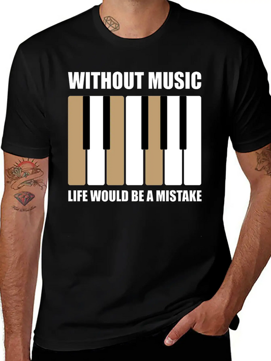 Without Music Relaxed Everyday Tee – Lightweight And Durable Cotton