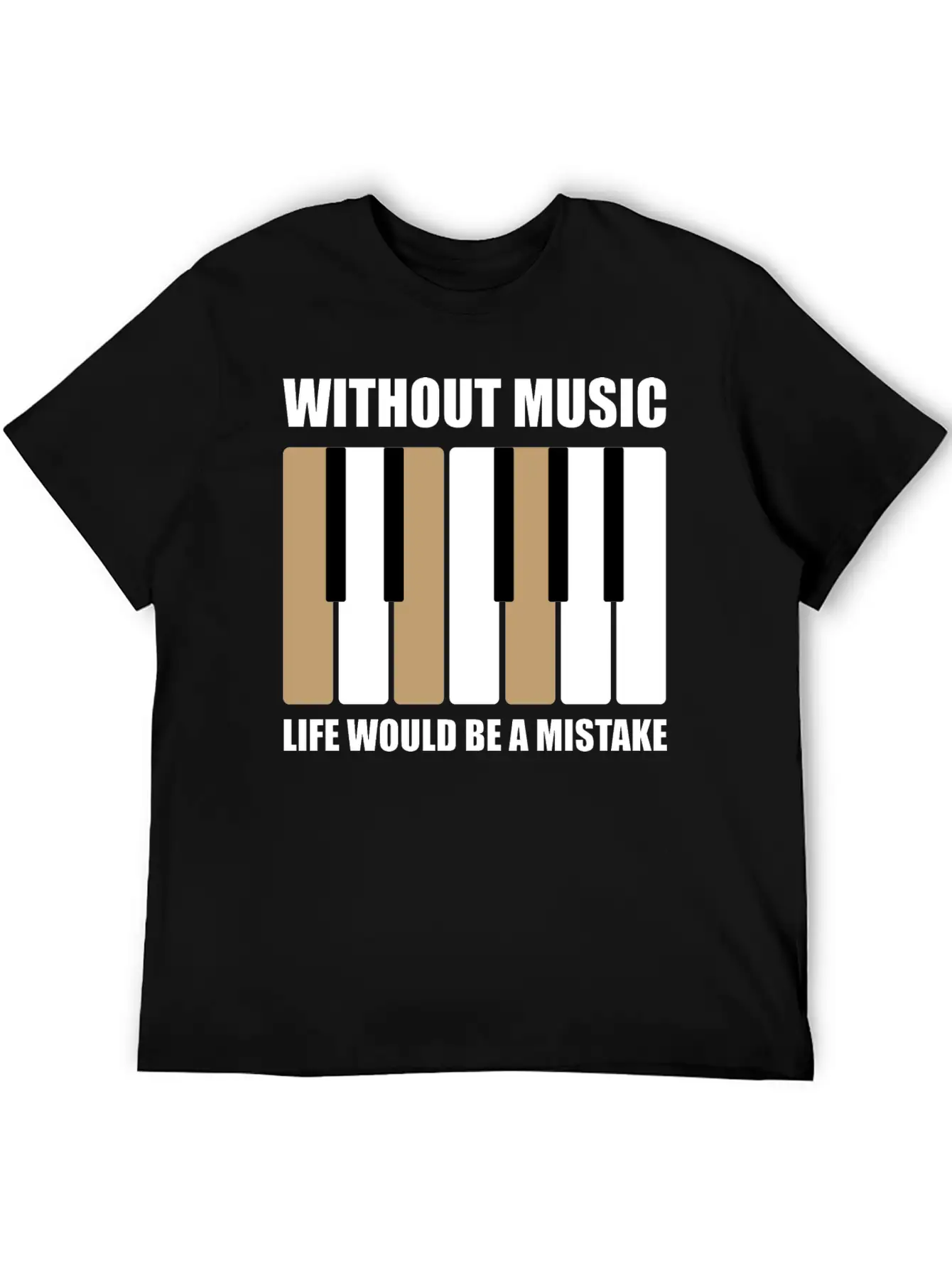 Without Music Relaxed Everyday Tee – Lightweight And Durable Cotton