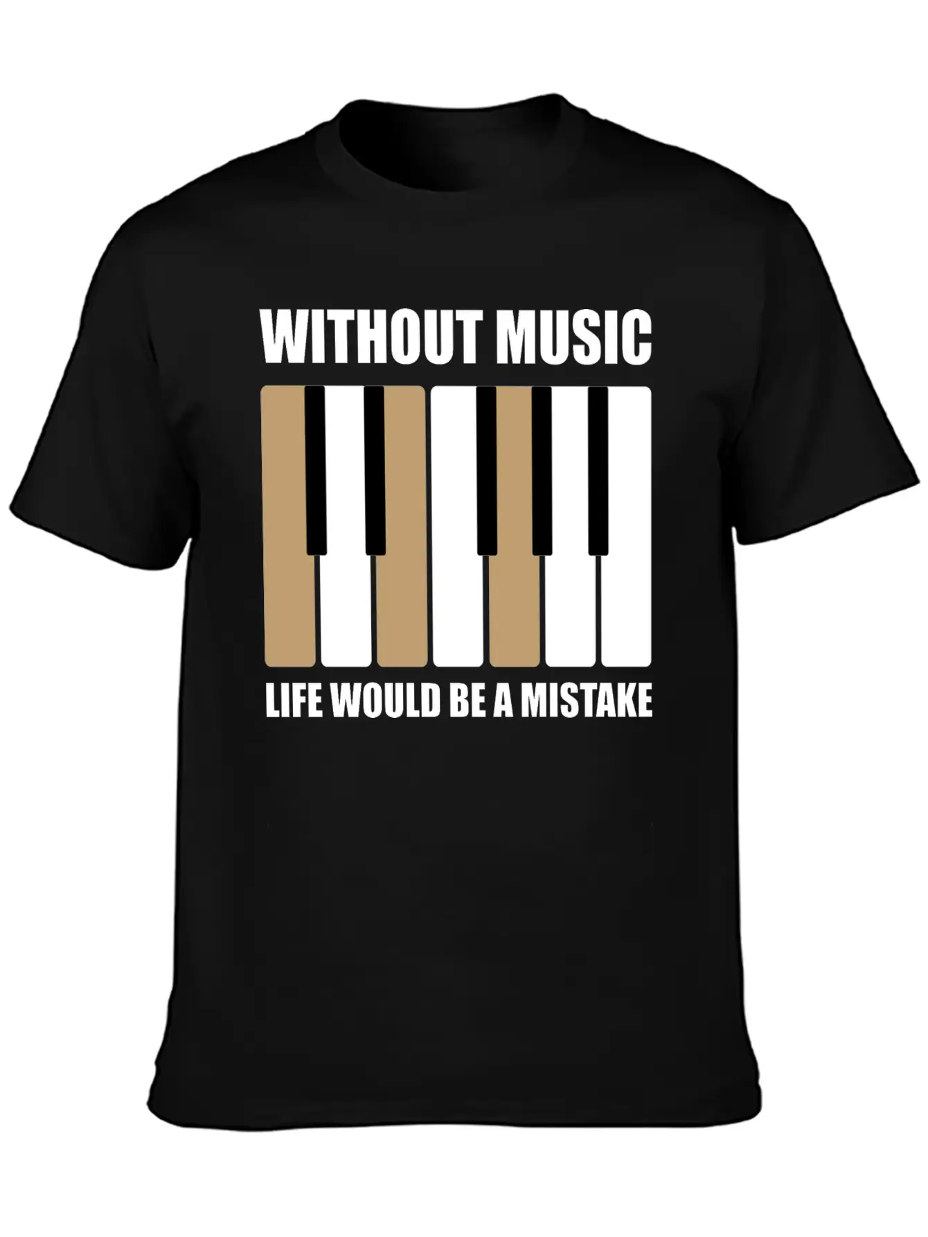 Without Music Relaxed Everyday Tee – Lightweight And Durable Cotton