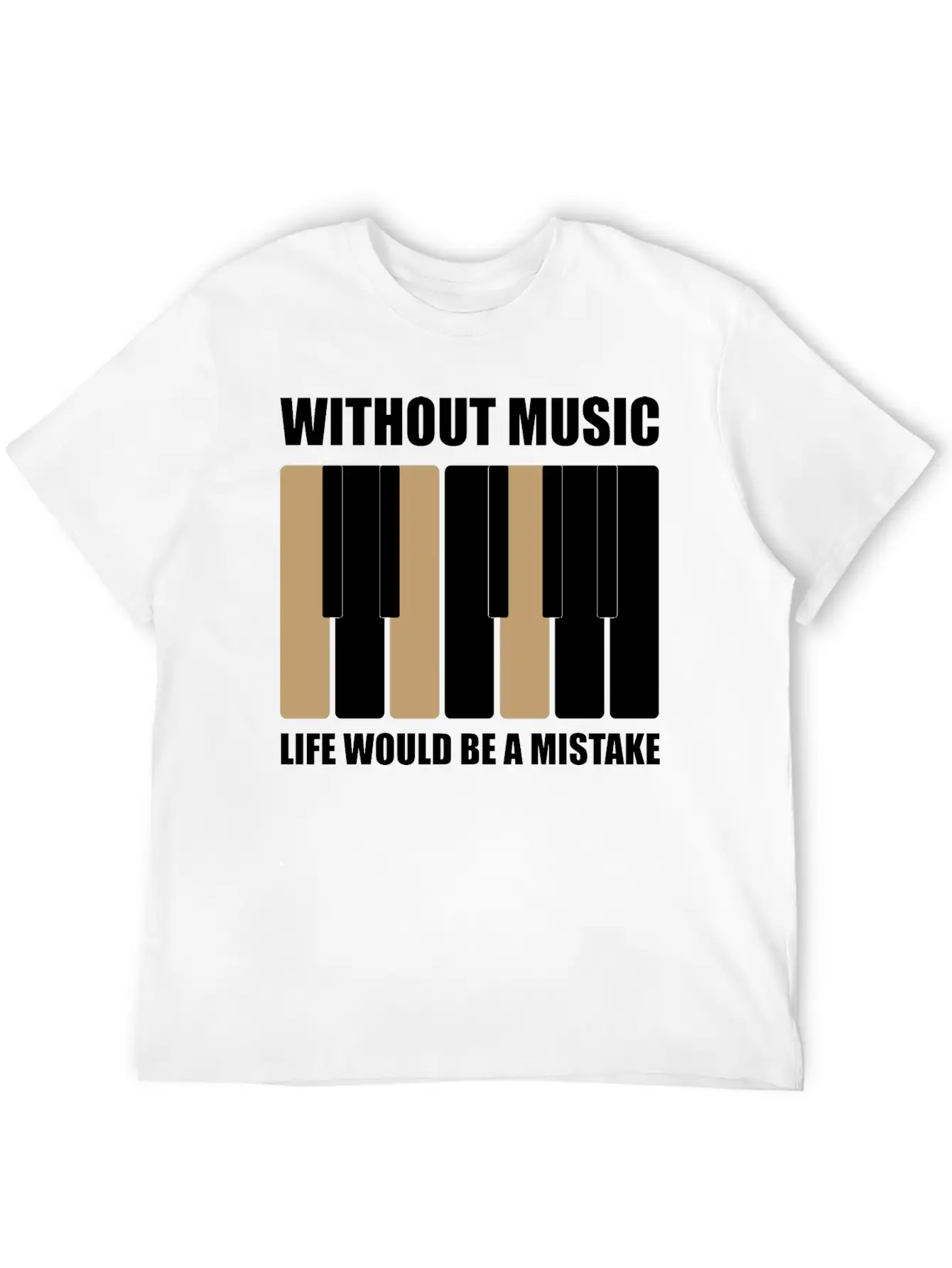 Without Music Relaxed Everyday Tee – Lightweight And Durable Cotton
