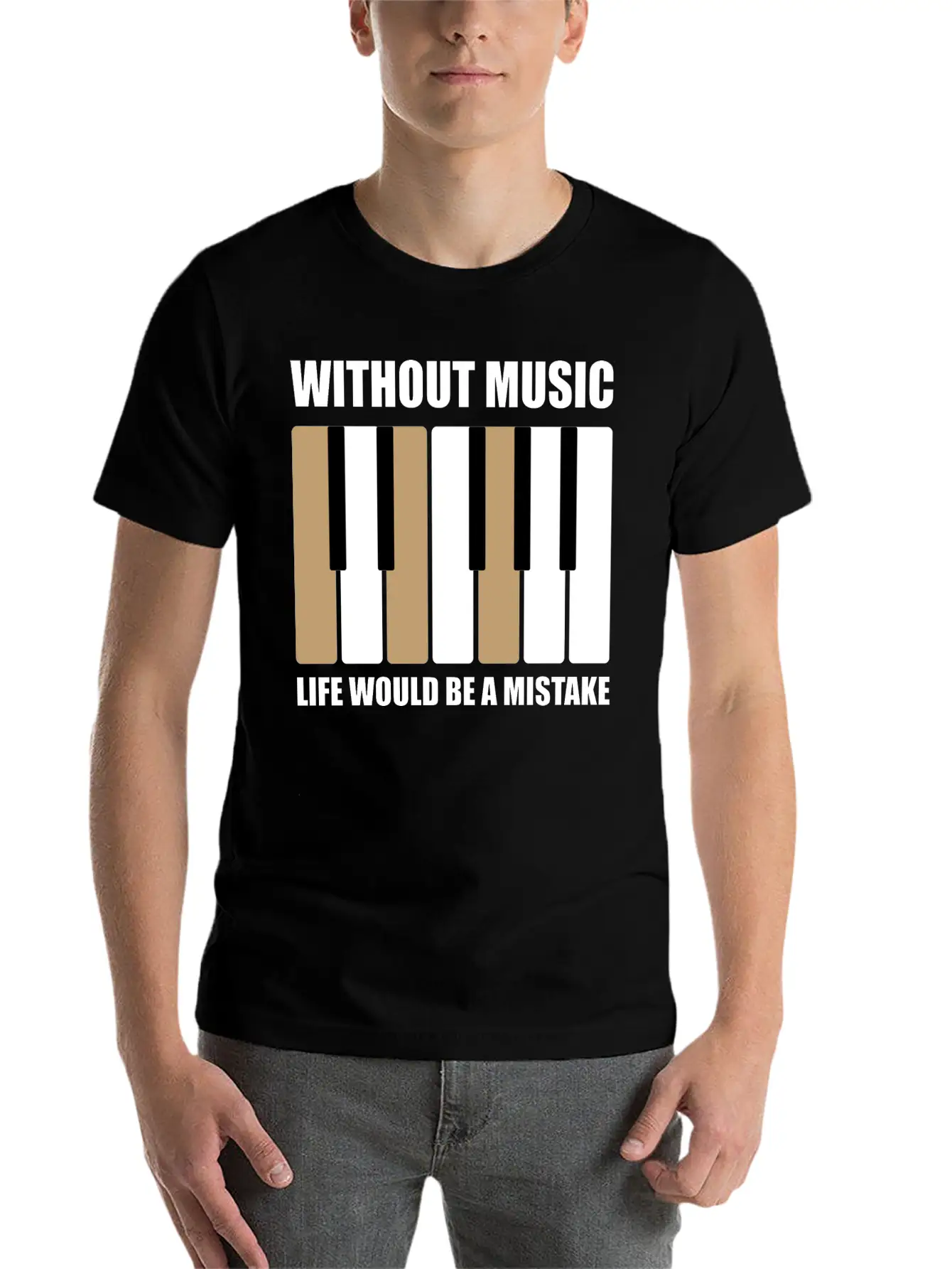 Without Music Relaxed Everyday Tee – Lightweight And Durable Cotton