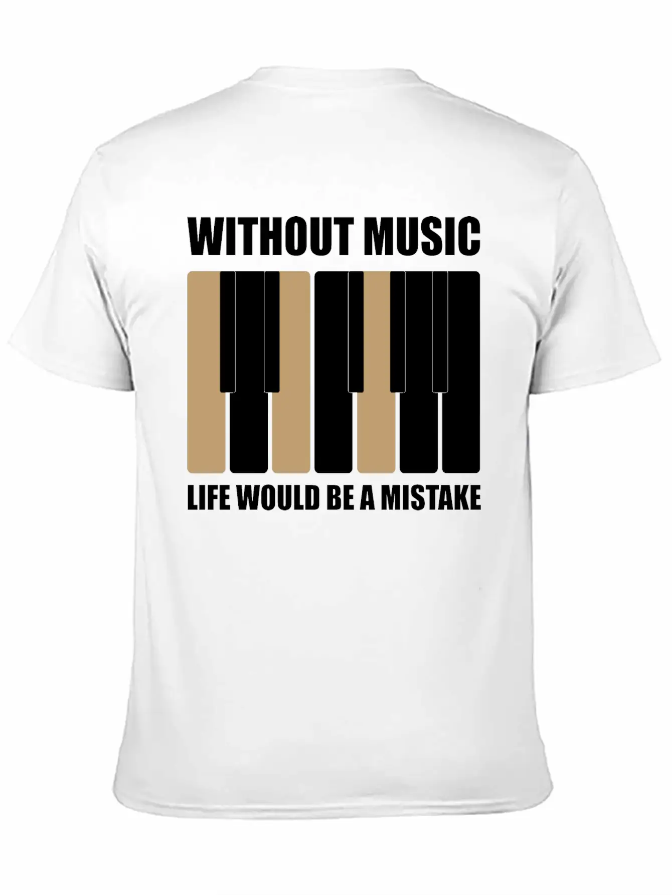 Without Music Relaxed Everyday Tee – Lightweight And Durable Cotton
