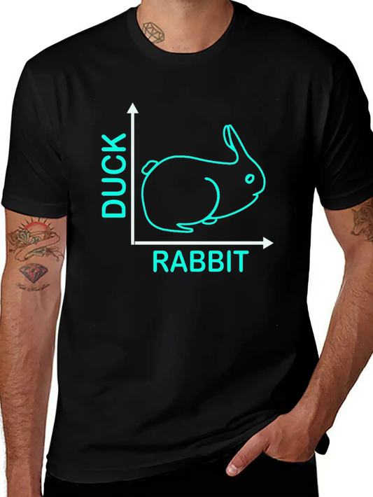 Wittgensteins Rabbit Duck Illusion Modern Fit Casual T-Shirt – Clean And Versatile Design