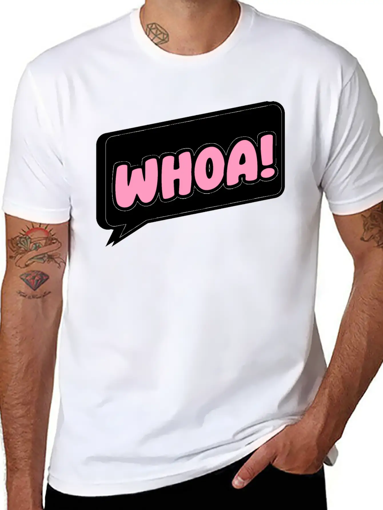 Woah Surprise Essential Cotton Tee For Daily Outfits – Unisex Style