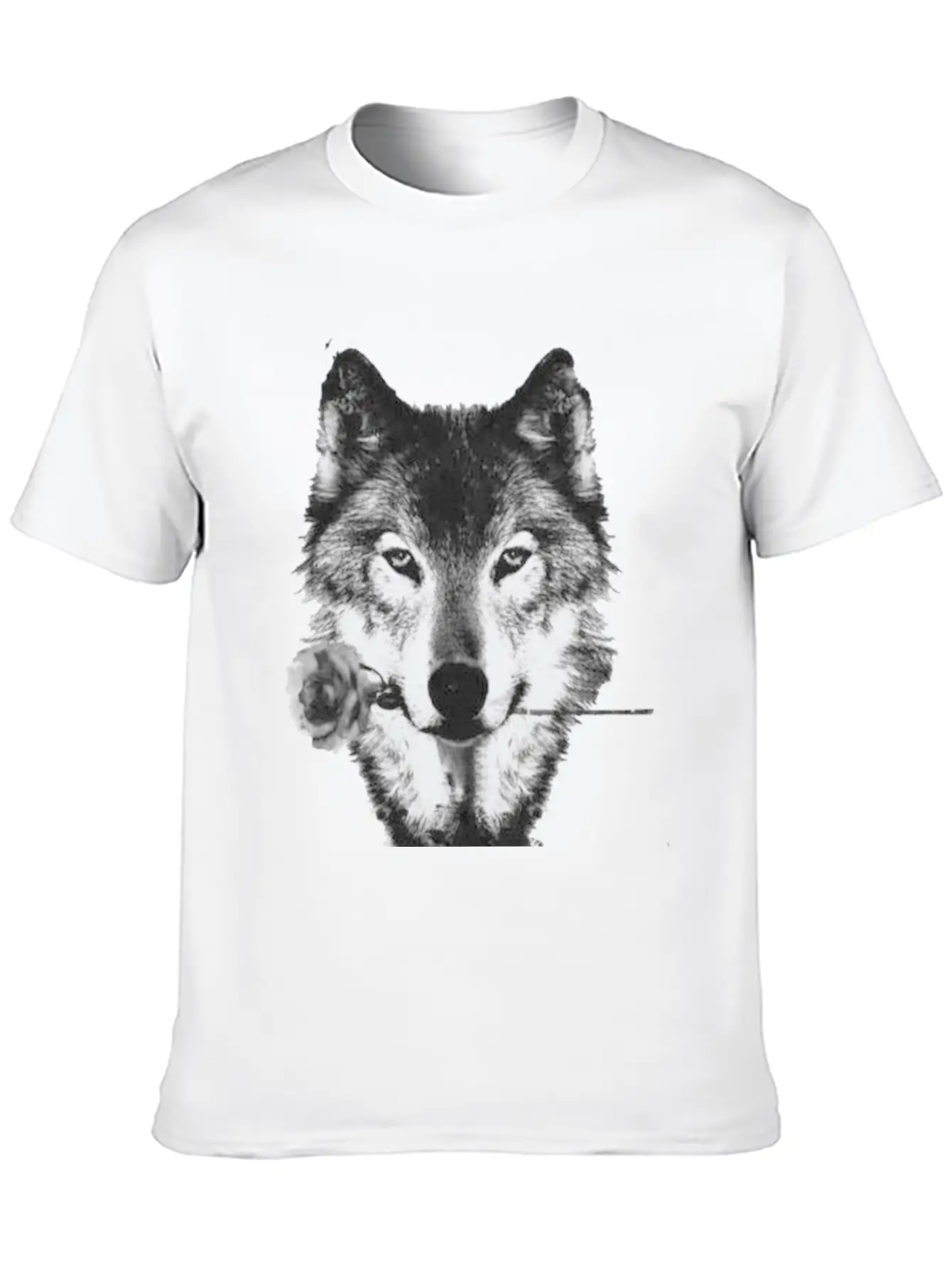 Wolf And Rose Black Unisex Casual T-Shirt – Clean Design For Daily Comfort