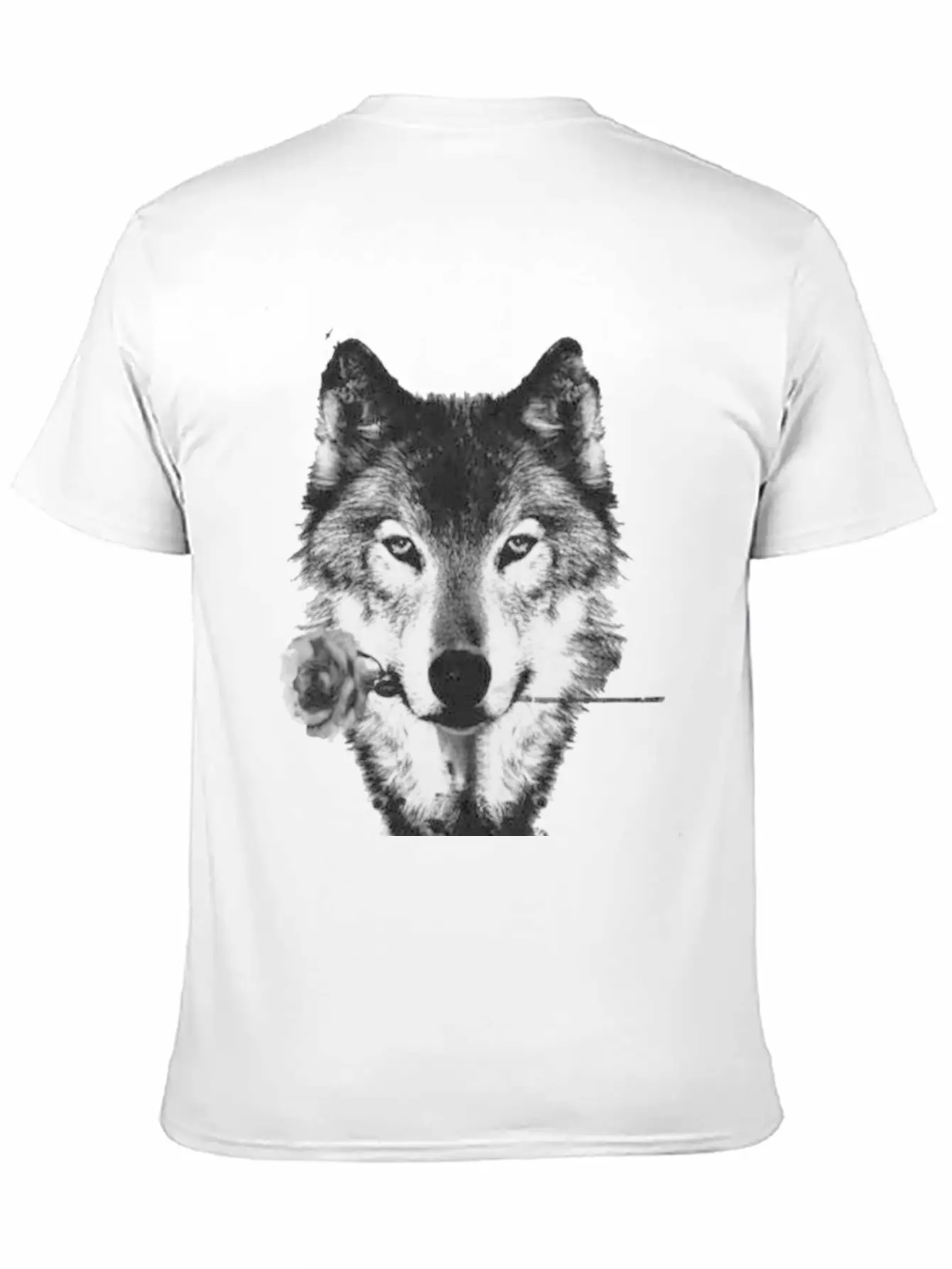 Wolf And Rose Black Unisex Casual T-Shirt – Clean Design For Daily Comfort