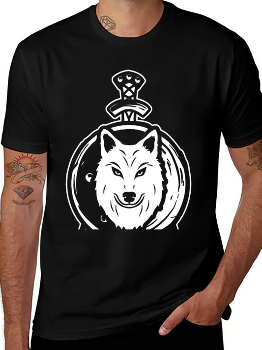 Wolf And Sword Unisex Casual T-Shirt – Clean Design For Daily Comfort