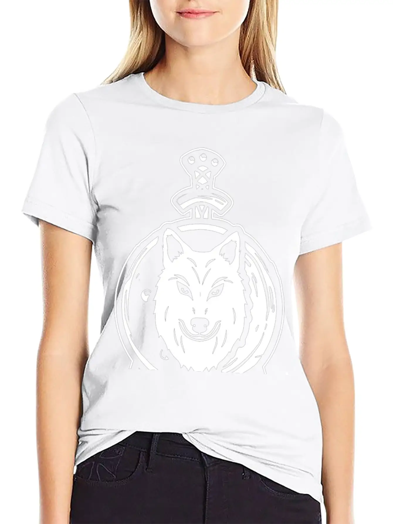 Wolf And Sword Unisex Casual T-Shirt – Clean Design For Daily Comfort