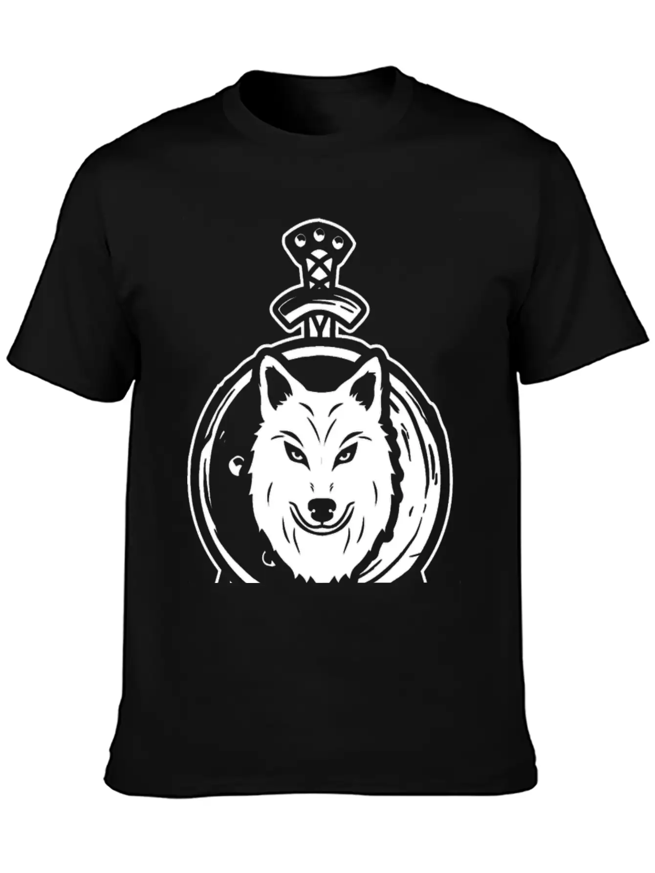 Wolf And Sword Unisex Casual T-Shirt – Clean Design For Daily Comfort