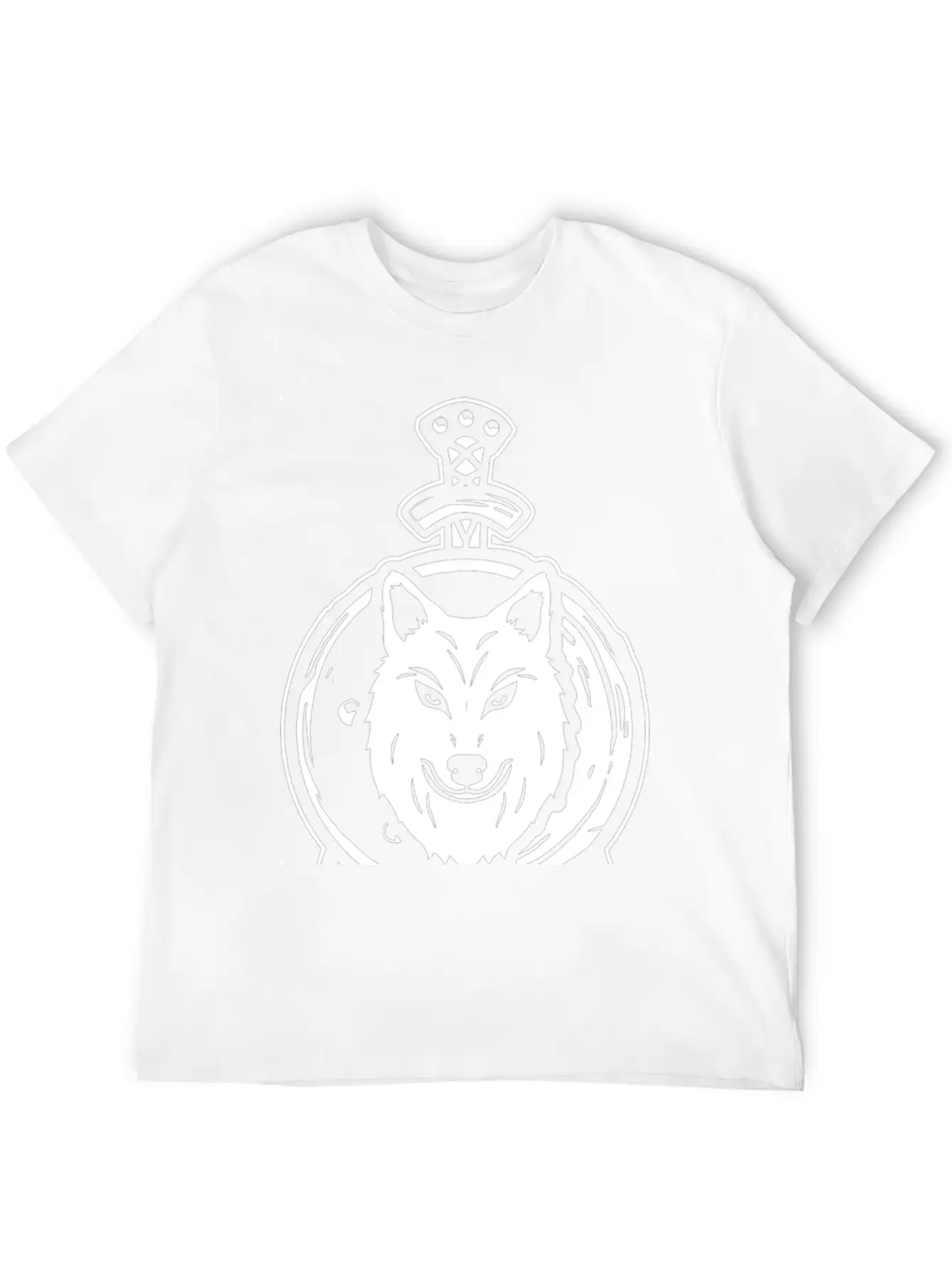 Wolf And Sword Unisex Casual T-Shirt – Clean Design For Daily Comfort