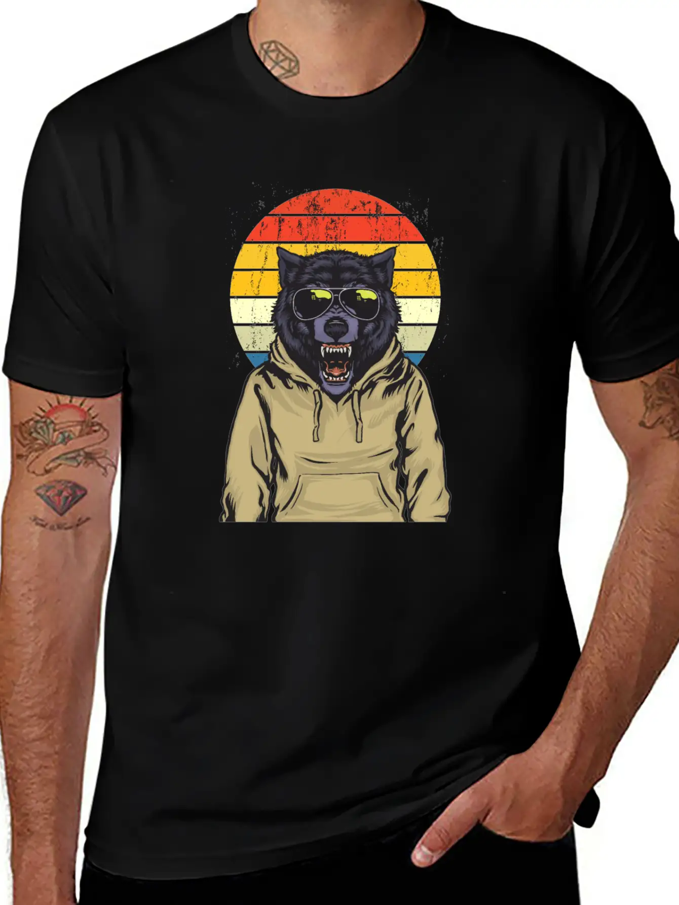 Wolf Animal Style Modern Fit Casual T-Shirt – Clean And Versatile Design