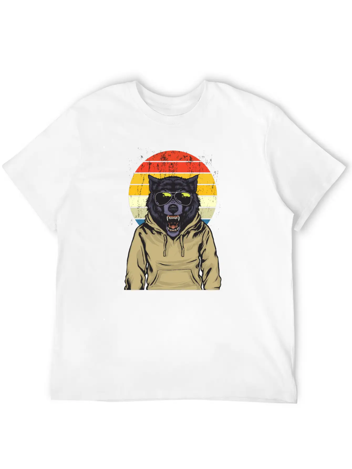 Wolf Animal Style Modern Fit Casual T-Shirt – Clean And Versatile Design