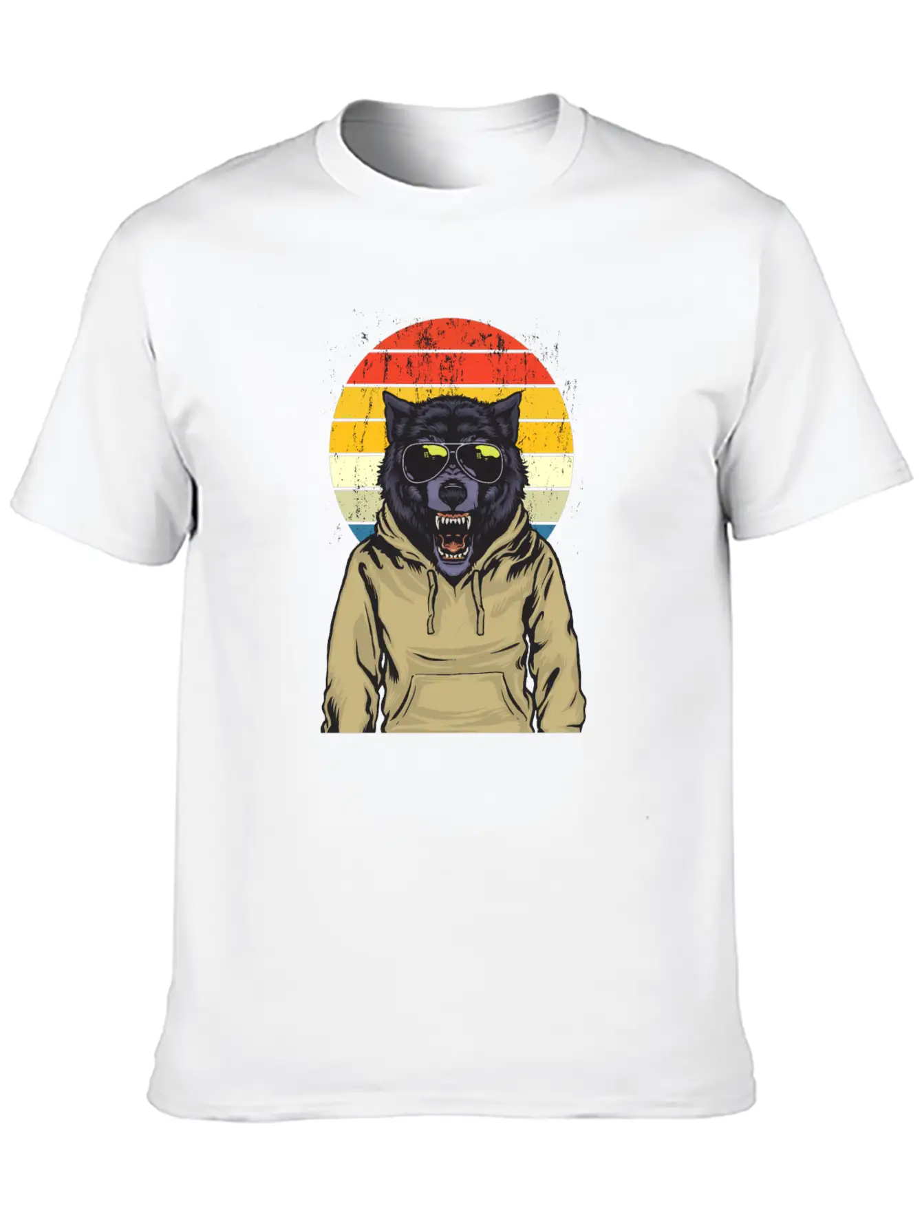 Wolf Animal Style Modern Fit Casual T-Shirt – Clean And Versatile Design