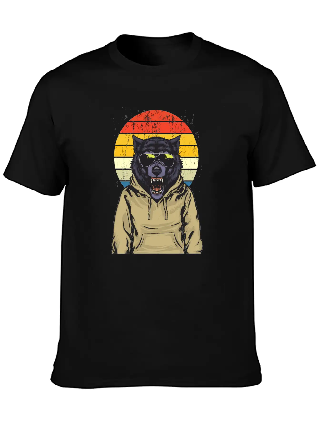 Wolf Animal Style Modern Fit Casual T-Shirt – Clean And Versatile Design