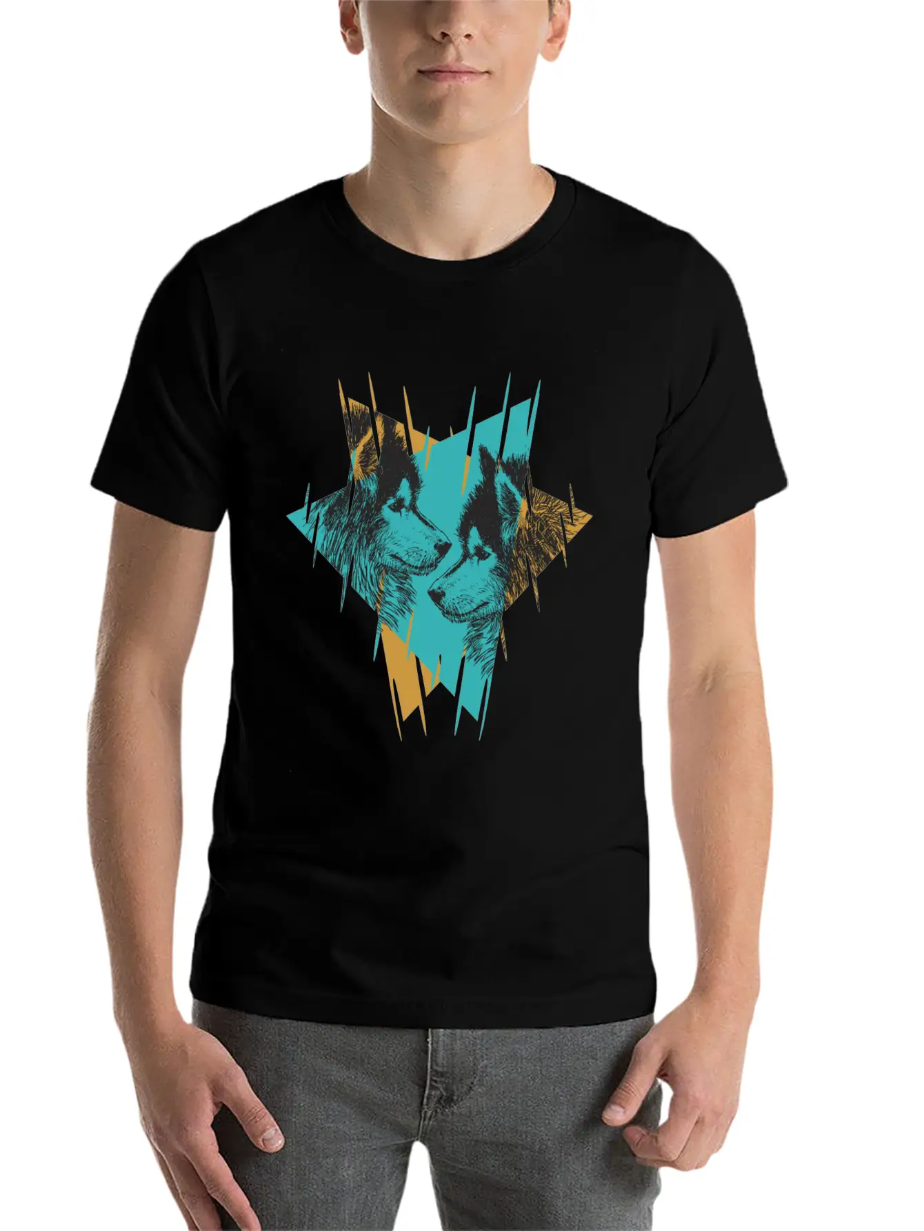Wolf Brothers Classic Fit Graphic Tee For Daily Comfort – Unisex Cotton Shirt