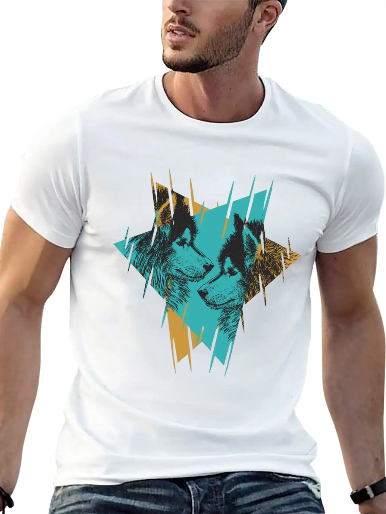 Wolf Brothers Classic Fit Graphic Tee For Daily Comfort – Unisex Cotton Shirt