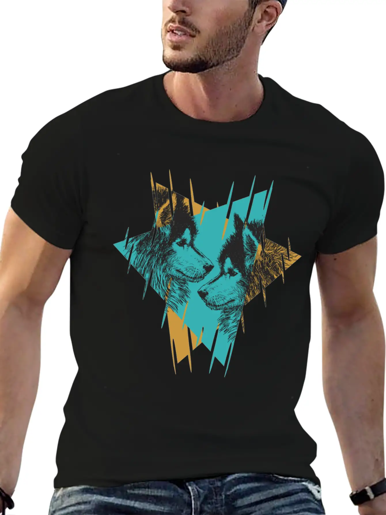 Wolf Brothers Classic Fit Graphic Tee For Daily Comfort – Unisex Cotton Shirt
