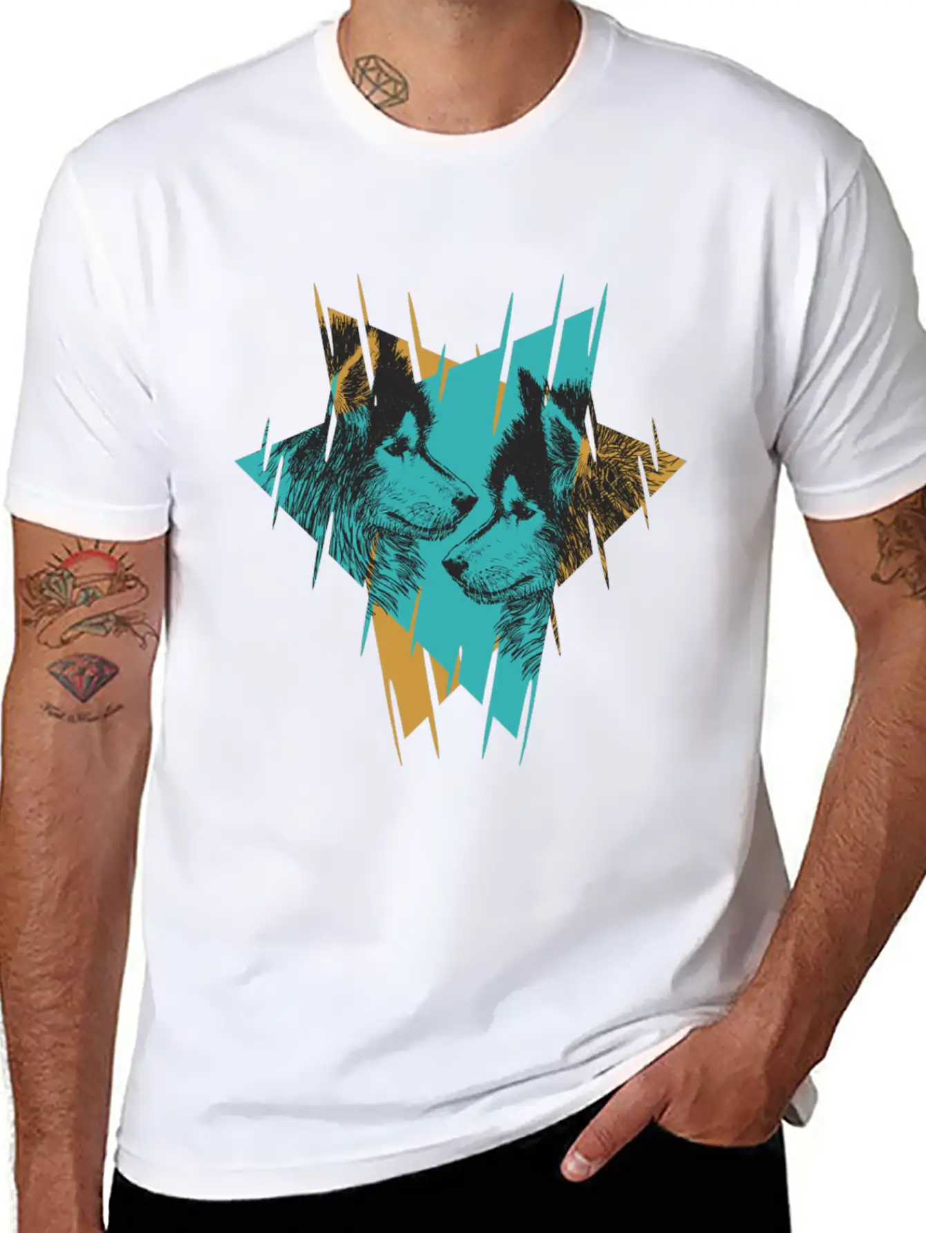 Wolf Brothers Classic Fit Graphic Tee For Daily Comfort – Unisex Cotton Shirt