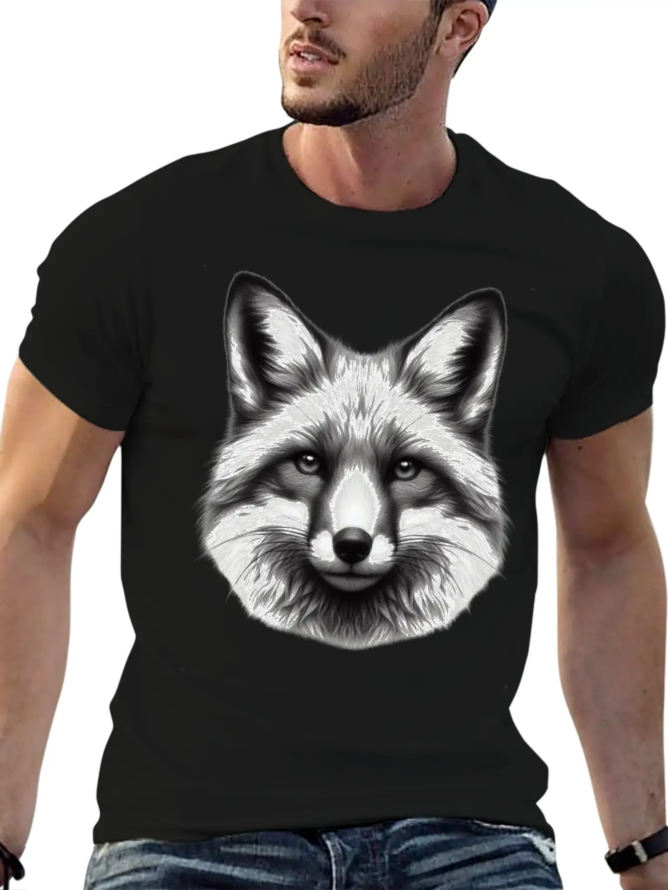 Wolf Classic Fit Graphic Tee For Daily Comfort – Unisex Cotton Shirt